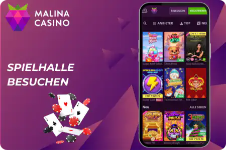 Malina Casino Spielhalle besuchen