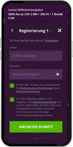 Malina casino Registrieren