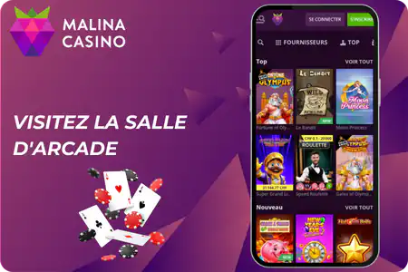Malina Casino Visitez la salle d'arcade