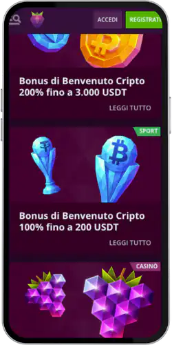 Vai alla sezione Bonus Malinacasino