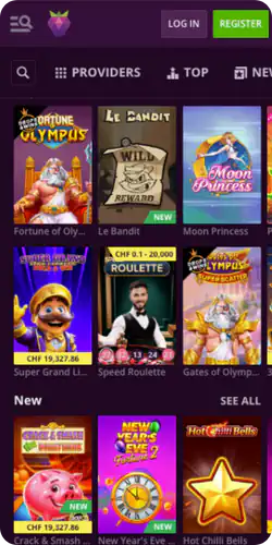 games and slots section Malina