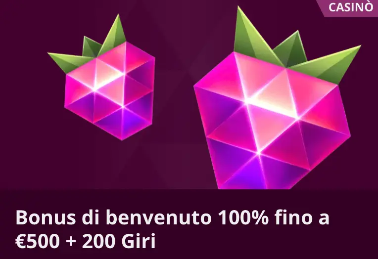 Bonus di benvenuto di Malina Casino