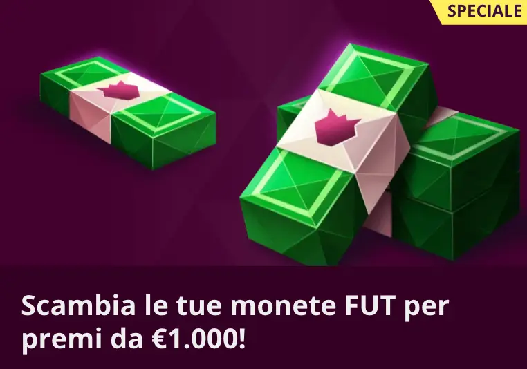 Scambio delle monete FUT per premi su Malina Casino